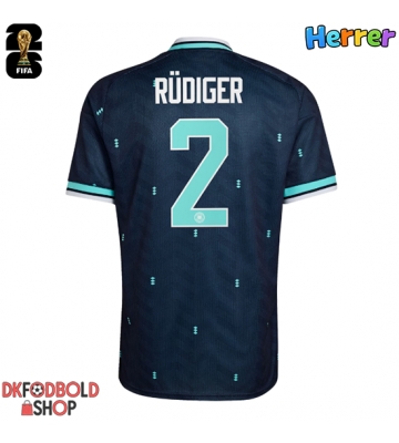 Tyskland Antonio Rudiger #2 Udebanetrøje VM 2026 Kort ærmer